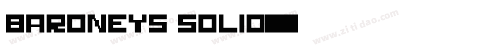 Baroneys Solid字体转换